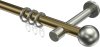 10203625-XX9539 Gardinenstange Metall 20 mm Ø PRESTIGE - Luino Messing Antik / Edelstahl-Optik