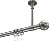 10203633-101239 Gardinenstange Metall 20 mm Ø SONETTE - Luino Chrom / Edelstahl-Optik