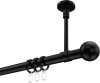 10203633-1029 Gardinenstange Metall 20 mm Ø SONETTE - Luino Schwarz