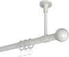 10203633-1032 Gardinenstange Metall 20 mm Ø SONETTE - Luino Weiß
