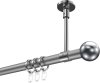 10203633-103312 Gardinenstange Metall 20 mm Ø SONETTE - Luino Silbergrau / Chrom