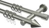 10203702-1040 Gardinenstange Edelstahl 20 mm Ø 2-läufig TREND - Savio