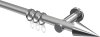 10203711-XX3312 Gardinenstange Metall 20 mm Ø PLATON - Savio Silbergrau / Chrom