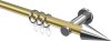 10203711-XX3812 Gardinenstange Metall 20 mm Ø PLATON - Savio Messing-Optik / Chrom