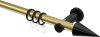 10203711-XX3829 Gardinenstange Metall 20 mm Ø PLATON - Savio Messing-Optik / Schwarz