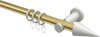 10203711-XX3832 Gardinenstange Metall 20 mm Ø PLATON - Savio Messing-Optik / Weiß