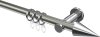 10203711-XX3912 Gardinenstange Metall 20 mm Ø PLATON - Savio Edelstahl-Optik / Chrom