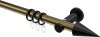 10203711-XX9529 Gardinenstange Metall 20 mm Ø PLATON - Savio Messing Antik / Schwarz