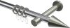 10203725-XX1239 Gardinenstange Metall 20 mm Ø PRESTIGE - Savio Chrom / Edelstahl-Optik