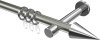 10203725-XX3912 Gardinenstange Metall 20 mm Ø PRESTIGE - Savio Edelstahl-Optik / Chrom