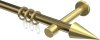 10203725-XX9538 Gardinenstange Metall 20 mm Ø PRESTIGE - Savio Messing Antik / Messing-Optik