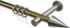 10203725-XX9539 Gardinenstange Metall 20 mm Ø PRESTIGE - Savio Messing Antik / Edelstahl-Optik