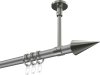10203733-103339 Gardinenstange Metall 20 mm Ø SONETTE - Savio Silbergrau / Edelstahl-Optik
