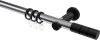 10203811-XX1229 Gardinenstange Metall 20 mm Ø PLATON - Elanto Chrom / Schwarz