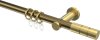 10203811-XX9538 Gardinenstange Metall 20 mm Ø PLATON - Elanto Messing Antik / Messing-Optik