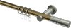 10203811-XX9539 Gardinenstange Metall 20 mm Ø PLATON - Elanto Messing Antik / Edelstahl-Optik