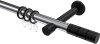 10203825-101229 Gardinenstange Metall 20 mm Ø PRESTIGE - Elanto Chrom / Schwarz
