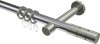 10203825-101239 Gardinenstange Metall 20 mm Ø PRESTIGE - Elanto Chrom / Edelstahl-Optik