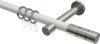 10203825-103239 Gardinenstange Metall 20 mm Ø PRESTIGE - Elanto Weiß / Edelstahl-Optik