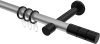 10203825-103329 Gardinenstange Metall 20 mm Ø PRESTIGE - Elanto Silbergrau / Schwarz