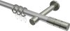10203825-XX3339 Gardinenstange Metall 20 mm Ø PRESTIGE - Elanto Silbergrau / Edelstahl-Optik