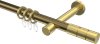 10203825-XX9538 Gardinenstange Metall 20 mm Ø PRESTIGE - Elanto Messing Antik / Messing-Optik