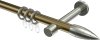 10203925-XX9539 Gardinenstange Metall 20 mm Ø PRESTIGE - Samanto Messing Antik / Edelstahl-Optik