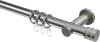 10204111-XX1239 Gardinenstange Metall 20 mm Ø PLATON - Estana Chrom / Edelstahl-Optik