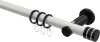 10204111-103229 Gardinenstange Metall 20 mm Ø PLATON - Estana Weiß / Schwarz