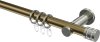 10204111-XX9539 Gardinenstange Metall 20 mm Ø PLATON - Estana Messing Antik / Edelstahl-Optik