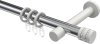 10204125-101232 Gardinenstange Metall 20 mm Ø PRESTIGE - Estana Chrom / Weiß