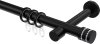 10204125-1029 Gardinenstange Metall 20 mm Ø PRESTIGE - Estana Schwarz