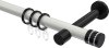 10204125-103229 Gardinenstange Metall 20 mm Ø PRESTIGE - Estana Weiß / Schwarz