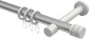 10204125-103332 Gardinenstange Metall 20 mm Ø PRESTIGE - Estana Silbergrau / Weiß