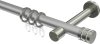 10204125-XX3339 Gardinenstange Metall 20 mm Ø PRESTIGE - Estana Silbergrau / Edelstahl-Optik