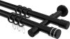 10204126-1029 Gardinenstange Metall 20 mm Ø 2-läufig PRESTIGE - Estana Schwarz