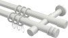 10204126-1032 Gardinenstange Metall 20 mm Ø 2-läufig PRESTIGE - Estana Weiß