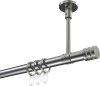 10204133-101239 Gardinenstange Metall 20 mm Ø SONETTE - Estana Chrom / Edelstahl-Optik