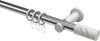 10204211-101232 Gardinenstange Metall 20 mm Ø PLATON - Zoena Chrom / Weiß