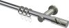 10204211-XX1239 Gardinenstange Metall 20 mm Ø PLATON - Zoena Chrom / Edelstahl-Optik