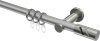 10204211-103339 Gardinenstange Metall 20 mm Ø PLATON - Zoena Silbergrau / Edelstahl-Optik