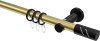 10204211-XX3829 Gardinenstange Metall 20 mm Ø PLATON - Zoena Messing-Optik / Schwarz