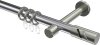 10204225-XX1239 Gardinenstange Metall 20 mm Ø PRESTIGE - Zoena Chrom / Edelstahl-Optik