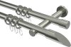 10204402-1040 Gardinenstange Edelstahl 20 mm Ø 2-läufig TREND - Nevia