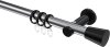 10204611-101229 Gardinenstange Metall 20 mm Ø PLATON - Sitra Chrom / Schwarz