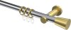 10204611-XX1238 Gardinenstange Metall 20 mm Ø PLATON - Sitra Chrom / Messing-Optik