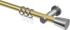 10204611-XX3812 Gardinenstange Metall 20 mm Ø PLATON - Sitra Messing-Optik / Chrom