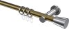 10204611-XX9512 Gardinenstange Metall 20 mm Ø PLATON - Sitra Messing Antik / Chrom