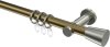 10204611-XX9539 Gardinenstange Metall 20 mm Ø PLATON - Sitra Messing Antik / Edelstahl-Optik