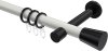 10204625-103229 Gardinenstange Metall 20 mm Ø PRESTIGE - Sitra Weiß / Schwarz
